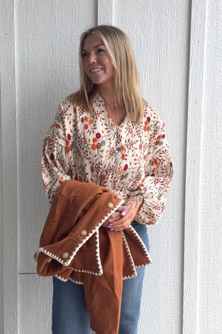 Jaycee Blanket Stitch Felt Jacket