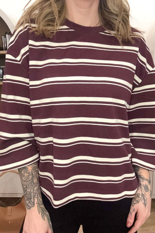 Rebecca Fig Striped Top
