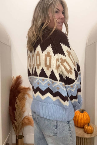 Yvette Nordic Pattern Sweater
