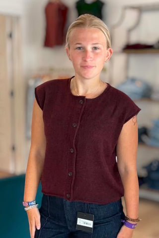 Dana Redwood Button Vest