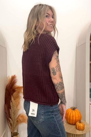 Ellen Fig Big Button Vest