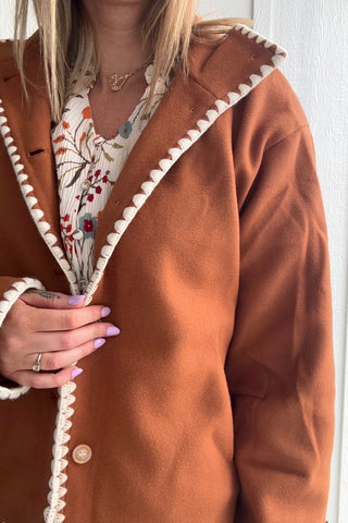 Jaycee Blanket Stitch Felt Jacket