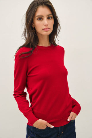 Abigail VIscose Crewneck Sweater - Just Dani Boutique + Color Studio