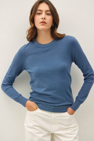 Abigail VIscose Crewneck Sweater - Just Dani Boutique + Color Studio