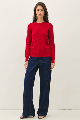 Abigail VIscose Crewneck Sweater - Just Dani Boutique + Color Studio