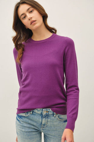 Abigail VIscose Crewneck Sweater - Just Dani Boutique + Color Studio