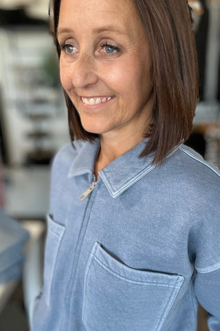 Aldridge Light Denim Jacket - Just Dani Boutique + Color Studio