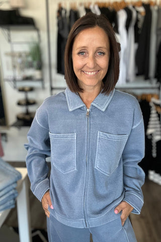 Aldridge Light Denim Jacket - Just Dani Boutique + Color Studio