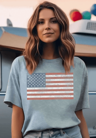 American Flag Vintage Tee - Just Dani Boutique + Color Studio