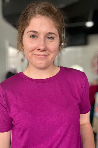 Anabel Magenta Round Neck Top - Just Dani Boutique + Color Studio