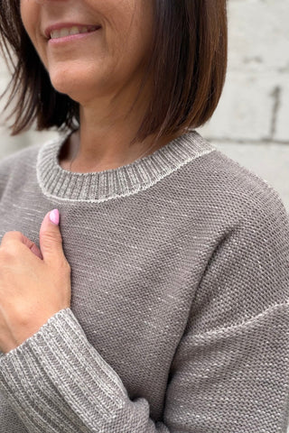 Anabel Mineral Washed Slub Sweater - Just Dani Boutique + Color Studio