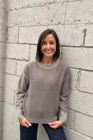 Anabel Mineral Washed Slub Sweater - Just Dani Boutique + Color Studio