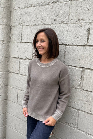 Anabel Mineral Washed Slub Sweater - Just Dani Boutique + Color Studio