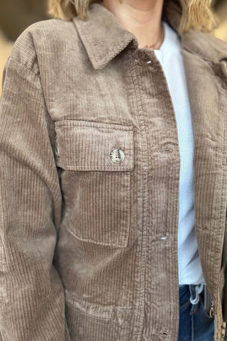 APNY Tan Corduroy Jacket - Just Dani Boutique + Color Studio