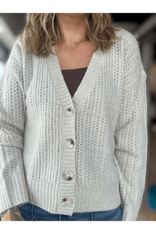 Armour Ecru Button Cardigan - Just Dani Boutique + Color Studio