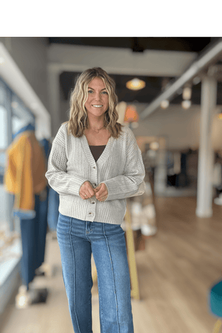 Armour Ecru Button Cardigan - Just Dani Boutique + Color Studio