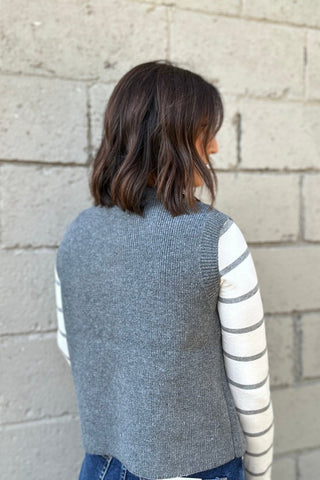Aurora Heather Gray Classic Ribbed Top - The Funky Zebras Clear Lake