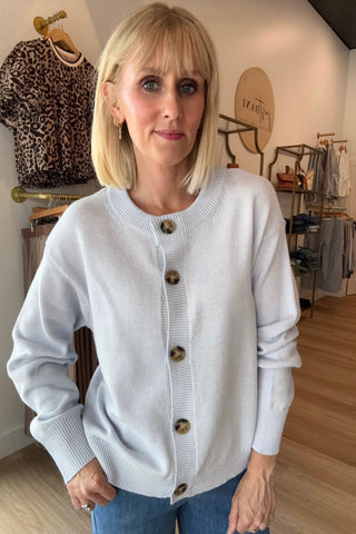 Barrett Light Blue Cardigan - Just Dani Boutique + Color Studio