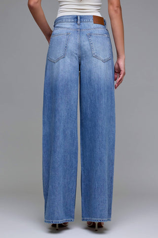Berkin Medium Wash Soft Wide Leg Jeans - The Funky Zebras Clear Lake