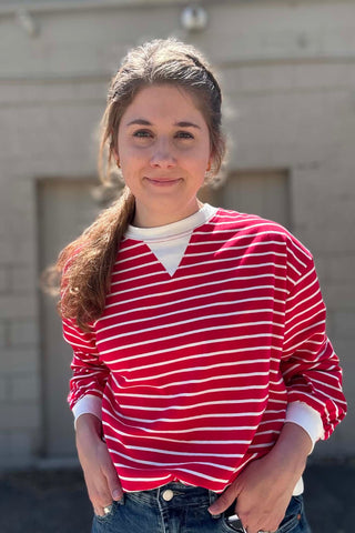 Berkley Ribbed Banded Pullover Top - Just Dani Boutique + Color Studio