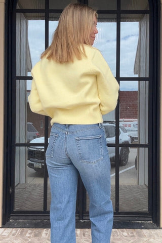 Brenna Khaki or Yellow Sweater - Just Dani Boutique + Color Studio