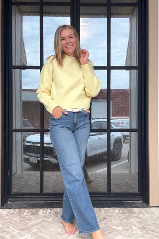 Brenna Khaki or Yellow Sweater - Just Dani Boutique + Color Studio