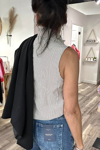 Brittany Black Modal Blazer - The Funky Zebras Clear Lake