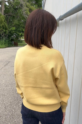 Brittany Lemon Boyfriend Pullover Sweater - Just Dani Boutique + Color Studio