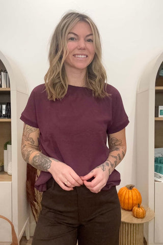 Brynn Fig Tee - Just Dani Boutique + Color Studio