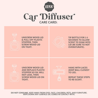 Car Diffusers | Core Scents - The Funky Zebras Clear Lake