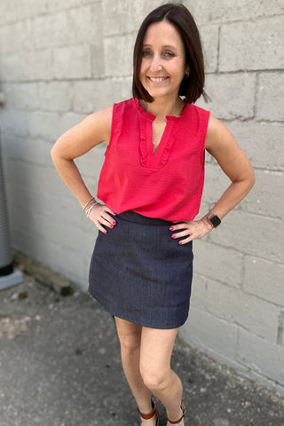 Carmen Dark Denim Skirt - Just Dani Boutique + Color Studio