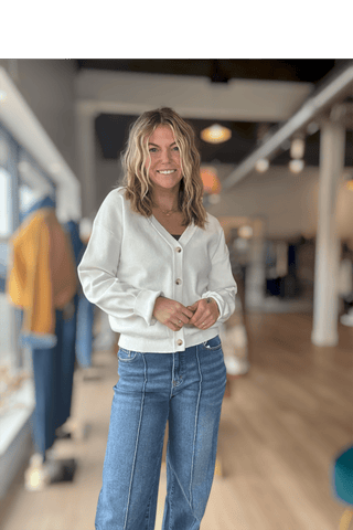 Cecilia Button Down Sweater Cardigan - Just Dani Boutique + Color Studio