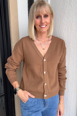 Cecilia Button Down Sweater Cardigan - Just Dani Boutique + Color Studio