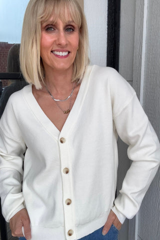 Cecilia Button Down Sweater Cardigan - Just Dani Boutique + Color Studio