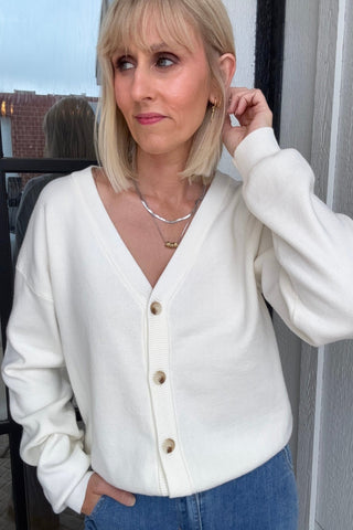 Cecilia Button Down Sweater Cardigan - Just Dani Boutique + Color Studio