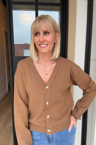 Cecilia Button Down Sweater Cardigan - Just Dani Boutique + Color Studio