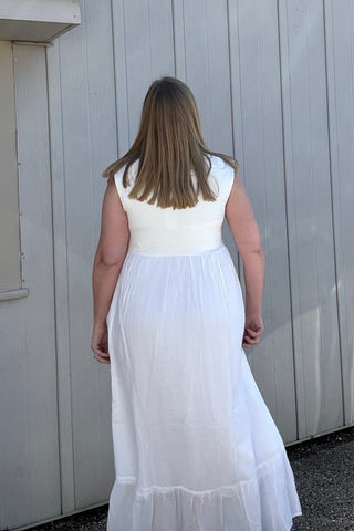 Charlie B Appliqué Detail Natural Maxi - The Funky Zebras Clear Lake