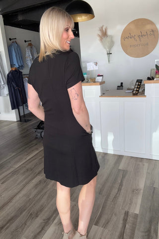 Charlie B Black A - Line Dress - The Funky Zebras Clear Lake