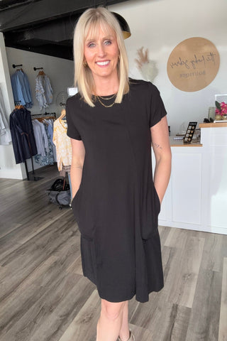 Charlie B Black A - Line Dress - The Funky Zebras Clear Lake