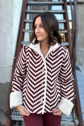 Charlie B Chevron Boucle Jackeet - The Funky Zebras Clear Lake