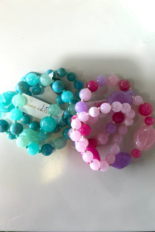 Chunky Beaded Bracelets & Necklaces - The Funky Zebras Clear Lake
