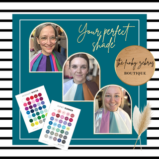 your perfect shade! Color analysis at The Funky Zebra of Clear Lake