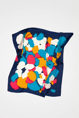 COLOR BLOCK SILKY FEEL BANDANA SCARF - The Funky Zebras Clear Lake