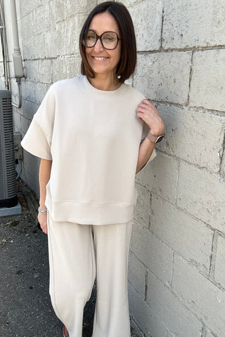 Dakota Ribbed Round Neck Pants Set - Just Dani Boutique + Color Studio