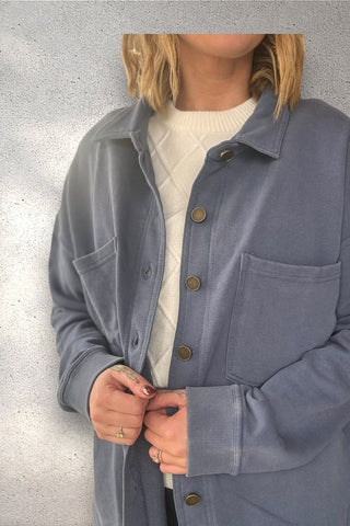 Daria Ocean Shacket - Just Dani Boutique + Color Studio