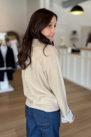 Deanna Striped Sweater Cardigan - Just Dani Boutique + Color Studio