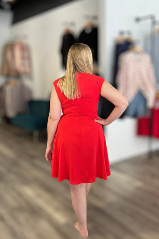 Diana Red Dress - The Funky Zebras Clear Lake