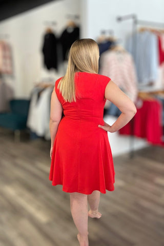 Diana Red Dress - The Funky Zebras Clear Lake