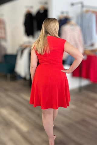 Diana Red Dress - The Funky Zebras Clear Lake