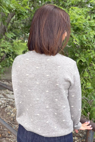 Diane Cozy Dotted Knit Crewneck - Just Dani Boutique + Color Studio